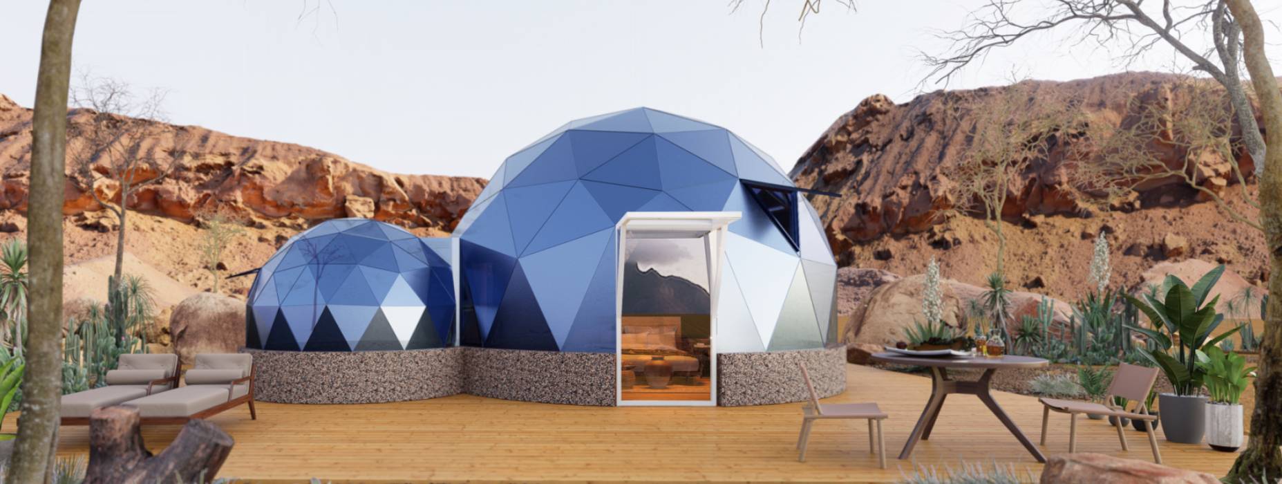 晋宁县球形智能光伏玻璃星空房